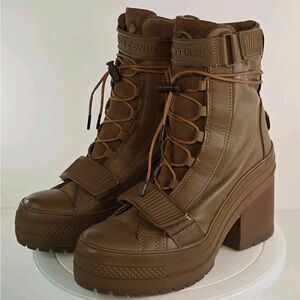 Converse Women's Tan Heeled Boots